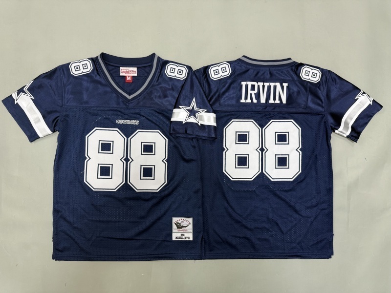 Youth Dallas Cowboys #88 Irvin Blue Throwback Limited Nike NFL Jersey 01-0